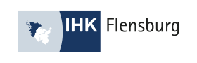 IHK-Flensburg-Logo.png Das Logo der Industrie- und Handelskammer Flensburg.