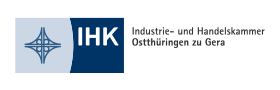 Das Logo der Industrie- und Handelskammer Ostthüringen zu Gera.
